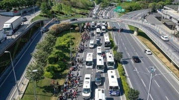 İstanbul trafiğinde "Büyük İstanbul Mitingi" yoğunluğu