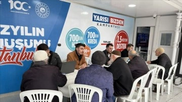 İstanbullulardan "Yarısı Bizden" kampanyasının bilgilendirme tırlarına yoğun ilgi