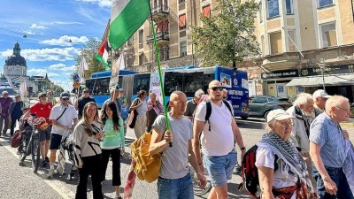İsve&ccedil;'te İsrail'in Gazze saldırıları ve ateşkes ihlali protesto edildi