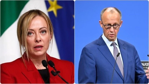 İtalya Başbakanı Meloni ve Almanya Başbakanı Merz Roma'da görüştü