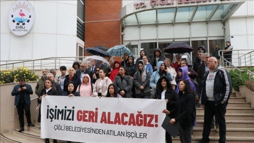 İzmir'de 11 ay önce işten çıkarılan işçiler, CHP Genel Merkezi'ne yürüyüş başlattı
