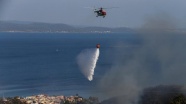 İzmir&#039;de yangın söndürme helikopteri baraja düştü