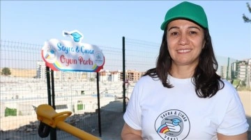 İzmir depreminde ikizlerini yitiren anne, Adıyamanlı çocuklar için oyun parkı kurdu
