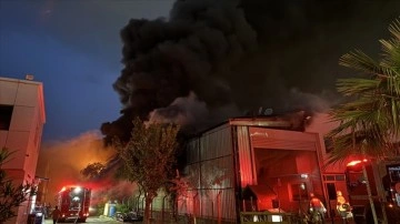 İzmir'de Atatürk Organize Sanayi Bölgesi'nde çıkan yangın kontrol altına alındı