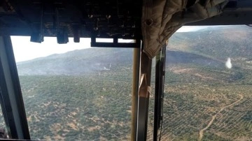 İzmir'de ormanlık ve makilik alanda çıkan yangın söndürüldü