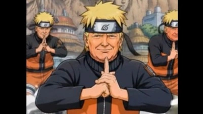 Japonya'da Trump'ın kendini "Naruto" olarak tasvir ettiği paylaşıma tepki