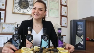 Kadın m&uuml;hendis, ailesinin yetiştirdiği zeytinlere katma değer kazandırdı