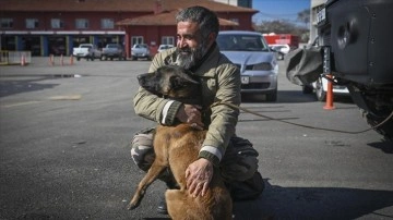 Kahramanmaraşlı depremzede enkazdan kurtulmasını sağlayan köpeği Ankara'da ziyaret etti