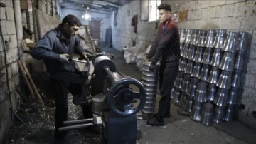 Kahramanmaraş'ta metal mutfak eşyası sektörü deprem sonrası yeniden ayağa kalkıyor