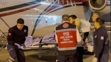 Kalp rahatsızlığı yaşayan 68 yaşındaki hasta uçak ambulansla Ankara'ya getirildi