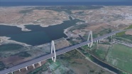 Kanal İstanbul&#039;un ilk köprüsünün çalışmaları tüm hızıyla sürüyor