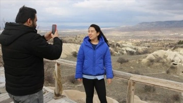 Kapadokya'da yaşayan Çinli kadın turizm elçisi gibi çalışıyor