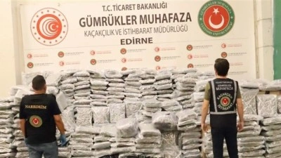 Kapıkule G&uuml;mr&uuml;k Kapısı'nda 810 kilogram uyuşturucu ele ge&ccedil;irildi