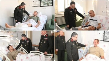 Kara Kuvvetleri Komutanı Orgeneral Bayraktaroğlu'ndan tedavi gören askerlere ziyaret