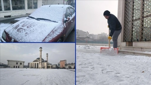 Kars'ta kar etkili oldu