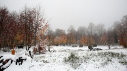 Kartepe'ye mevsimin ilk karı yağdı