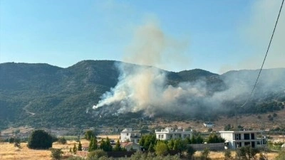 Kaş'ta makilik alanda &ccedil;ıkan yangın s&ouml;nd&uuml;r&uuml;ld&uuml;