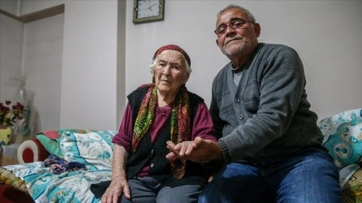 Kastamonu'da 114 yaşındaki Fatime nine oğluyla hayata tutunuyor
