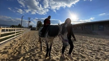Kastamonu'da engelli çocuklar atlı terapi ile hayata bağlanıyor
