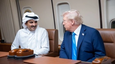 Katar Emiri Şeyh Temim, Trump'la "ABD-İran arasındaki m&uuml;zakere s&uuml;recini" g&ouml;r&uuml;şt&uuml;