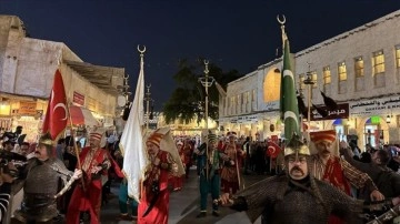 Katar'da mehter takımının gösterisine yoğun ilgi