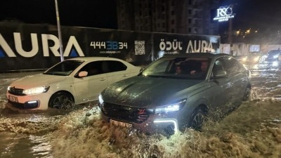 Kayseri'de sağanak etkili oldu