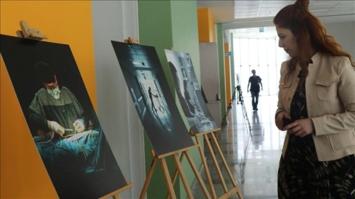Kayseri'de sağlıkçılar meslektaşlarını fotoğrafladı