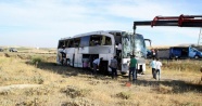 Kayseri'de yolcu otobüsü devrildi: 26 yaralı