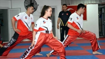 Kick boksta Türkiye birincisi 3 sporcu, milli forma hayaliyle çalışıyor