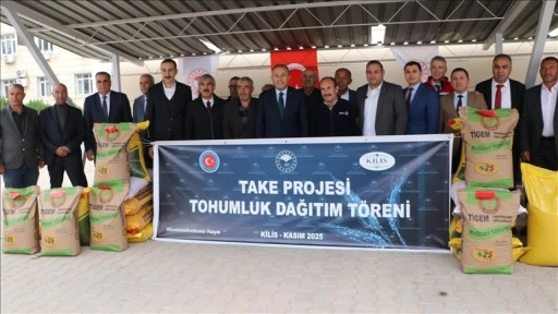 Kilis'te çiftçilere 737 ton tohum dağıtıldı