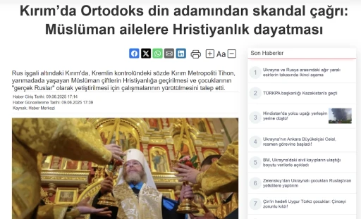 Kırım Tatarları Ruslaşsın, Hristiyan olsun emri! -Cem Kıran, Moskova'dan yazdı-
