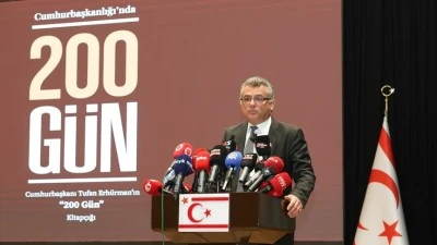 KKTC Cumhurbaşkanı Erh&uuml;rman'dan Cumhurbaşkanı Erdoğan'ın a&ccedil;ıklamalarına destek