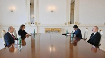 KKTC Cumhurbaşkanı Tatar, Azerbaycan Cumhurbaşkanı Aliyev'le görüştü
