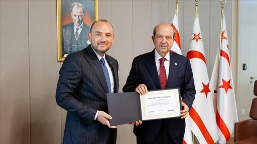 KKTC Cumhurbaşkanı Tatar, MÜSİAD Genel Başkanı Özdemir'i kabul etti