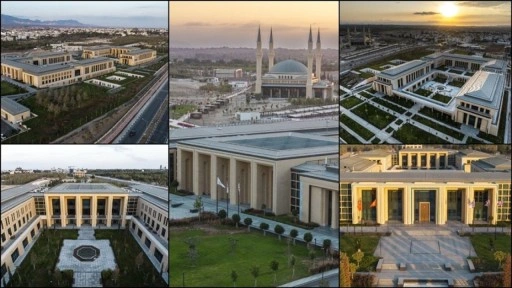 KKTC Cumhurbaşkanlığı Külliyesi'nin ikinci etabının inşası hızla sürüyor