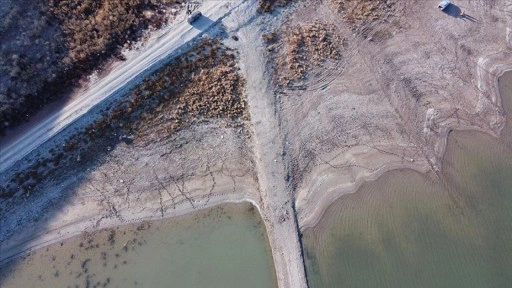 Koçhisar Barajı'nda kullanılabilir su seviyesi kuraklık nedeniyle yüzde 1'in altına düştü