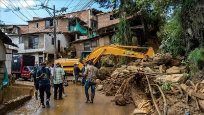 Kolombiya'nın kuzeyini vuran şiddetli yağışların yol a&ccedil;tığı afetlerde 14 kişi hayatını kaybetti