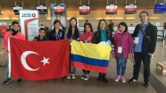 Kolombiyalı çocuklar 23 Nisan için Türkiye'ye yolcu edildi