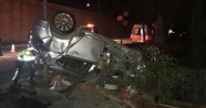 Kontrolden çıkan araç kaza yaptı... 1 ölü 2 yaralı