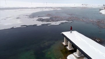 Konya'da yoğun kar baraj ve göllere umut oldu, kuraklık stresi azaldı