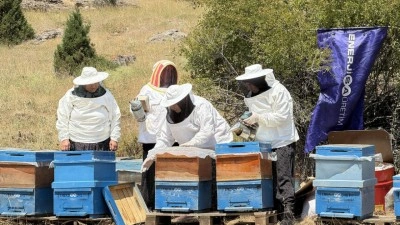 Kovan desteğini fırsata &ccedil;eviren kadınlar b&ouml;lgenin zengin florasını bala d&ouml;n&uuml;şt&uuml;rd&uuml;