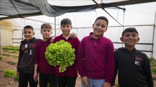 Köy okulunda eğitimi sınıflardan seralara, zeytin ve ceviz bahçelerine taşıdılar
