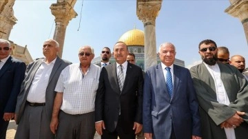 Kudüs İslami Vakıflar İdaresi Başkanı Hatib: Çavuşoğlu'nun Mescid-i Aksa ziyareti tarihi bir de