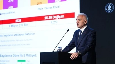 K&uuml;lt&uuml;r ve Turizm Bakanı Ersoy: İlk &ccedil;eyrekte turizm geliri 9 milyar 896 milyon dolar olarak ger&ccedil;ekleş