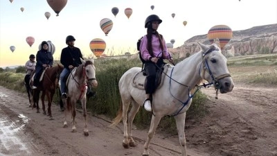 Kurban Bayramı tatilinde Kapadokya'da yerli turist yoğunluğu yaşanıyor