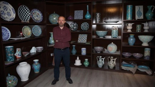 Kütahyalı çini ustası "Ameli İsmail" eserlerinde Sümerlerden bugüne köprü kuruyor