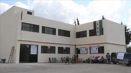 Lazkiye'nin Bayırbucak bölgesinde Türkiye'nin desteğiyle onarılan okul açıldı
