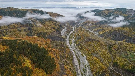Ilgaz Dağı'nın yüksek kesimlerinde sis etkili oldu