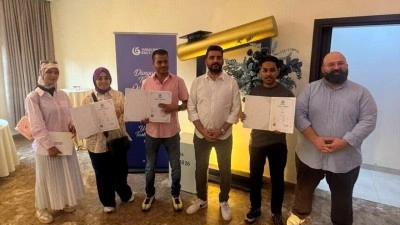 Libya'daki Yunus Emre Enstit&uuml;s&uuml; T&uuml;rk&ccedil;e kurslarında ilk mezuniyet heyecanı