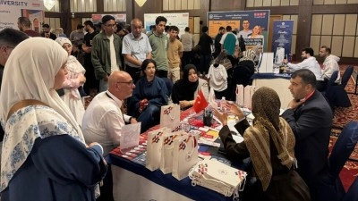 Libyalı &ouml;ğrenciler T&uuml;rk &uuml;niversitelerinin tanıtıldığı fuara yoğun ilgi g&ouml;sterdi